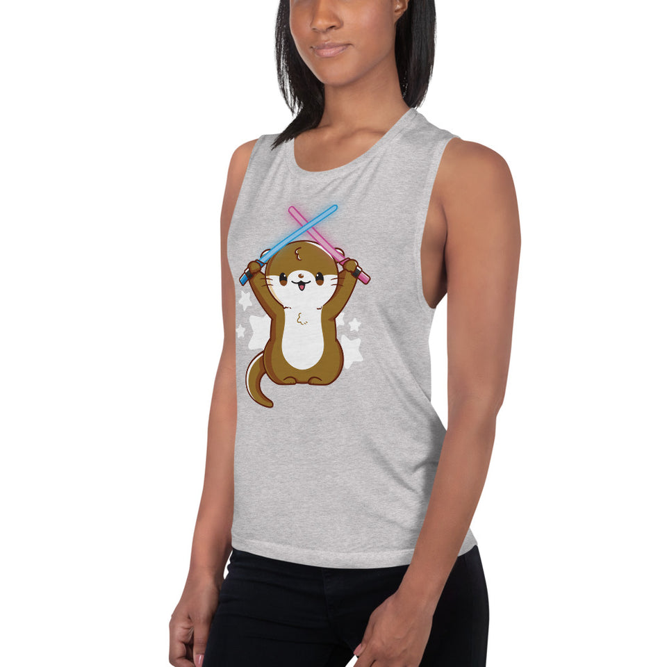 Otterly Adorable Womens’ Muscle Tank