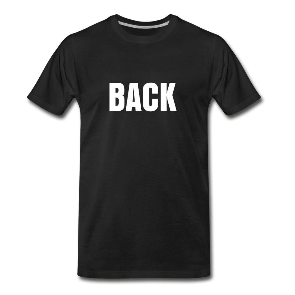 Back Front Unisex Tee - black