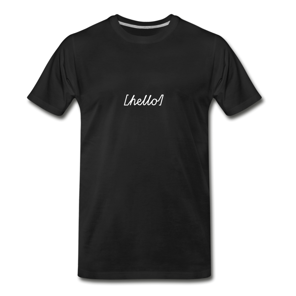 [hello] Unisex Tee - black