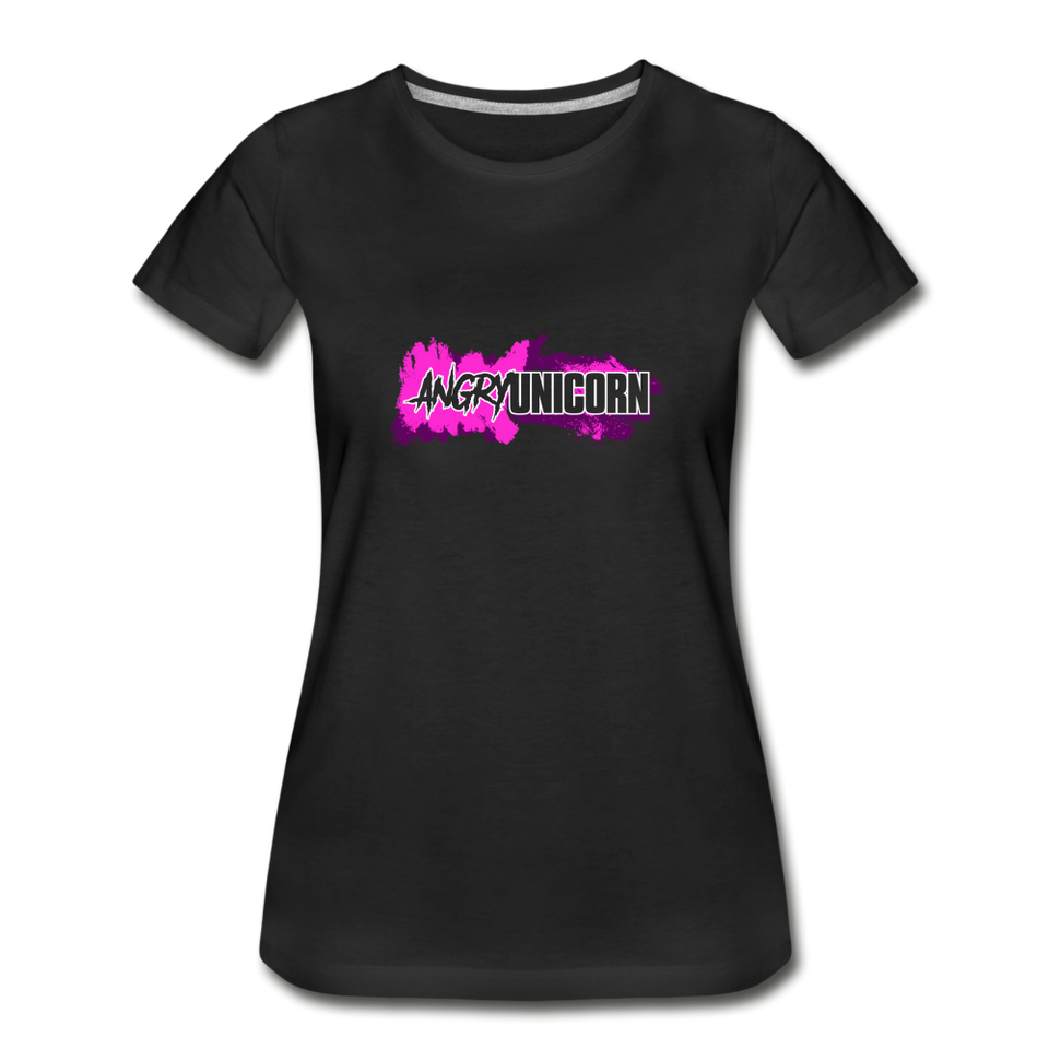 Angry Unicorn Premium Organic Women's Tee - black