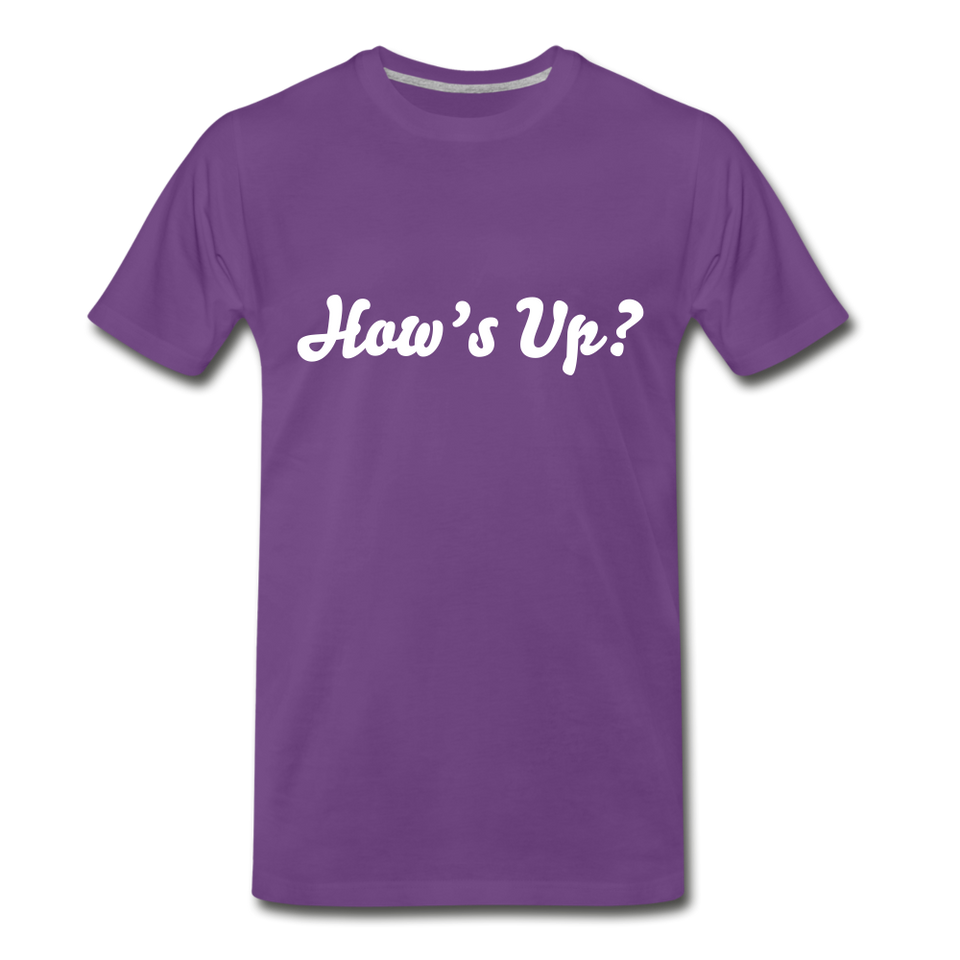 How’s Up? Premium Organic Tee - purple